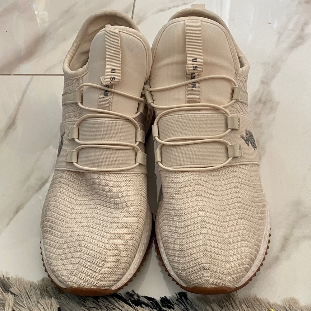 Stylish Cream Sneakers